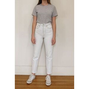 Levi's Wedgie Straight Jeans Womens‎ 25 Light Wash Button Fly Preppy Classic